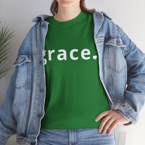 "Grace" Minimalist Inspirational Christian Faith T-Shirt (Heavy Cotton)