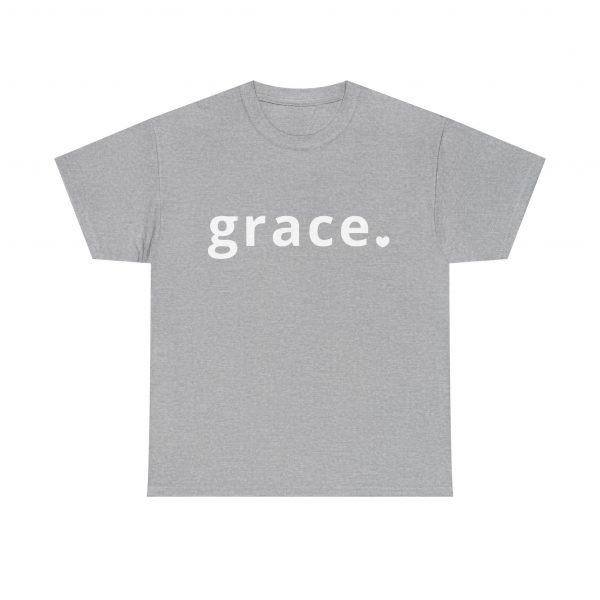 "Grace" Minimalist Inspirational Christian Faith T-Shirt (Heavy Cotton)