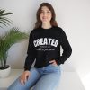 "Created With A Purpose" (Ephesians 2:10) Christian Faith Scripture Sweatshirt