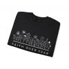 "Faith Over Fear" (Psalm 34) Floral Scripture Christian Faith Sweatshirt