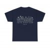 "Faith Over Fear" (Psalm 34) Floral Scripture Christian Faith T-Shirt (Heavy Cotton)