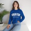 "Created With A Purpose" (Ephesians 2:10) Christian Faith Scripture Sweatshirt