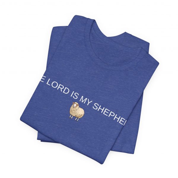 17183608305249132605_2048-1.jpeg "The Lord Is My Shepherd" Christian Faith Shirt with Cute Sheep (Jersey Thin)