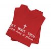 173359323814752390_2048.jpeg "Pray Wait Trust God Has a Plan" Christian Faith T-Shirt (Jersey Thin)