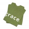17524078731563649657_2048.jpeg "Grace" Minimalist Inspirational Christian Faith T-Shirt (Jersey Thin)