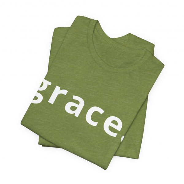 17524078731563649657_2048.jpeg "Grace" Minimalist Inspirational Christian Faith T-Shirt (Jersey Thin)