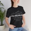 "Faith Can Move Mountains" (Matthew 17:20) Christian Mountain Graphic T-Shirt (Jersey Thin)