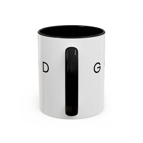 "Love God/God Love" Minimal Christian Faith Cross Ceramic Mug