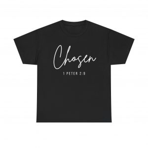 18030154932716492938_2048-1.jpeg "Chosen" (1 Peter 2:9) Christian Faith Scripture T-Shirt (Heavy Cotton)