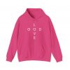 "Love God/God Love" Minimal Christian Faith Cross Hoodie