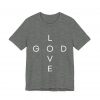 1884056968186079570_2048.jpeg "Love God/God Love" Minimal Christian Faith Cross T‑Shirt (Jersey Thin)