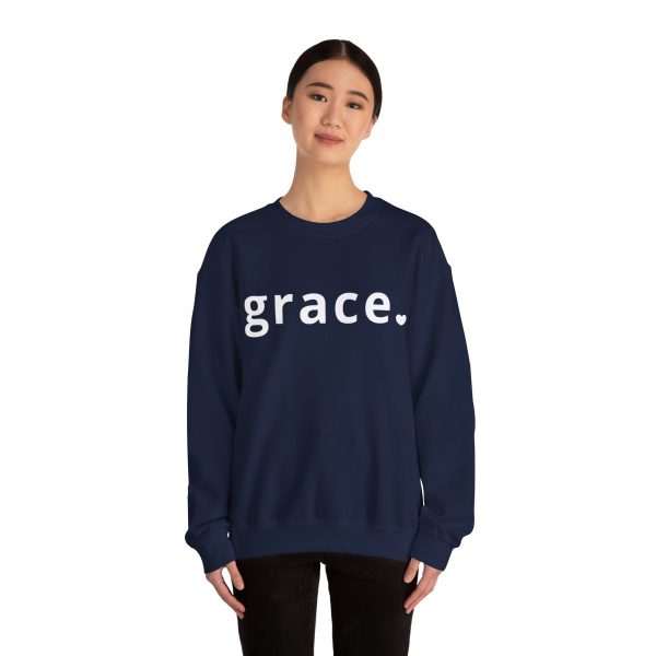 "Grace" Minimalist Inspirational Christian Faith Sweatshirt