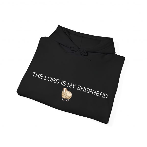 "The Lord Is My Shepherd" Christian Faith Pullover Hoodie with Cute Sheep