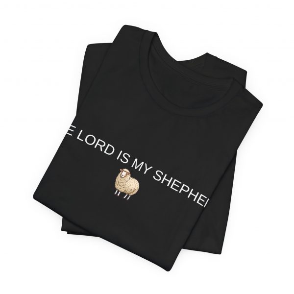 2248598913276541179_2048-1.jpeg "The Lord Is My Shepherd" Christian Faith Shirt with Cute Sheep (Jersey Thin)