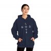 "Love God/God Love" Minimal Christian Faith Cross Hoodie