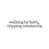 239809161056538961_1200.jpeg "Walking by Faith Tripping Constantly" Christian Faith Kiss-Cut Sticker