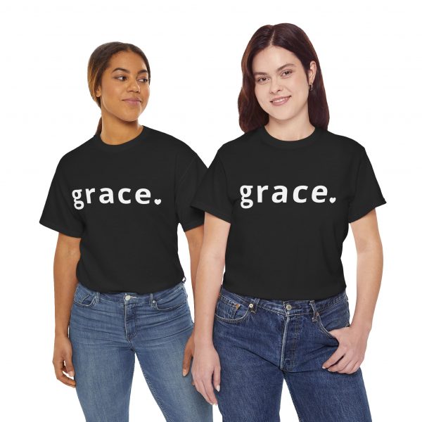 "Grace" Minimalist Inspirational Christian Faith T-Shirt (Heavy Cotton)
