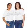 "Faith Over Fear" (Psalm 34) Floral Scripture Christian Faith T-Shirt (White) (Jersey Thin)