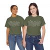 "Faith Over Fear" (Psalm 34) Floral Scripture Christian Faith T-Shirt (Heavy Cotton)