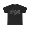 "Faith Over Fear" (Psalm 34) Floral Scripture Christian Faith T-Shirt (Heavy Cotton)