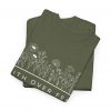 "Faith Over Fear" (Psalm 34) Floral Scripture Christian Faith T-Shirt (Heavy Cotton)