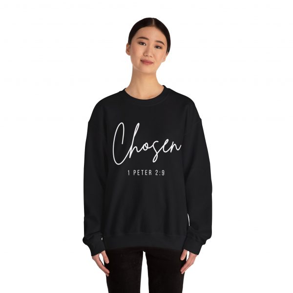"Chosen" (1 Peter 2:9) Christian Faith Scripture Sweatshirt