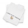 "The Lord Is My Shepherd" Christian Faith Shirt with Cute Sheep (White) (Heavy Cotton)