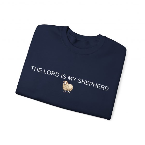 "The Lord Is My Shepherd" Christian Faith Sweatshirt with Cute Sheep