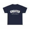 385139827496885989_2048-1.jpeg "Created With A Purpose" (Ephesians 2:10) Christian Faith Scripture T-Shirt (Heavy Cotton)