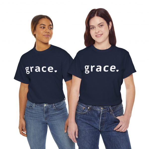 "Grace" Minimalist Inspirational Christian Faith T-Shirt (Heavy Cotton)