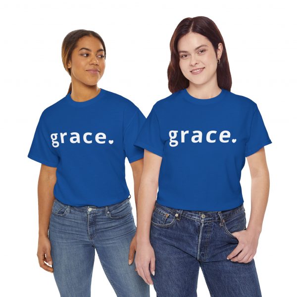 "Grace" Minimalist Inspirational Christian Faith T-Shirt (Heavy Cotton)
