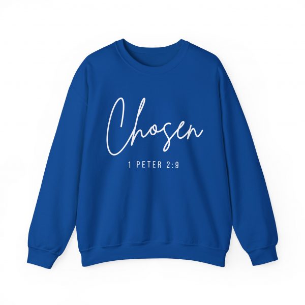 "Chosen" (1 Peter 2:9) Christian Faith Scripture Sweatshirt