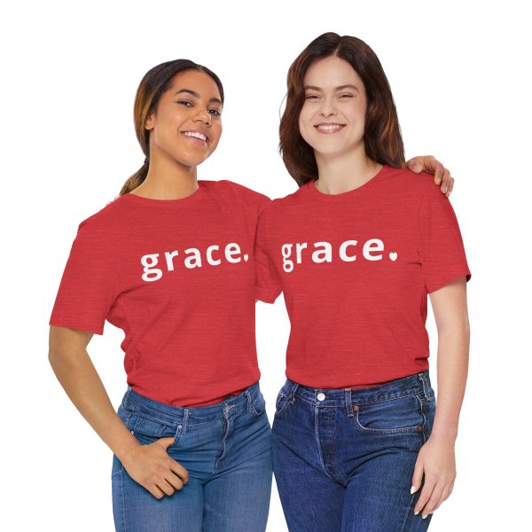 436062153167741375_2048.jpeg "Grace" Minimalist Inspirational Christian Faith T-Shirt (Jersey Thin)