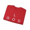 4414432354085897025_2048.jpeg "Love God/God Love" Minimal Christian Faith Cross Sweatshirt