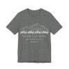 "Faith Can Move Mountains" (Matthew 17:20) Christian Mountain Graphic T-Shirt (Jersey Thin)