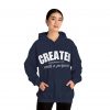 4546826898851000147_2048.jpeg "Created With A Purpose" (Ephesians 2:10) Christian Faith Scripture Hoodie