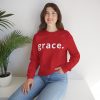 "Grace" Minimalist Inspirational Christian Faith Sweatshirt