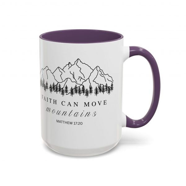 487339855899755145_2048.jpeg "Faith Can Move Mountains" (Matthew 17:20) Accent Mug Christian Mountain Graphic