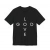 4938780269725475087_2048.jpeg "Love God/God Love" Minimal Christian Faith Cross T‑Shirt (Jersey Thin)