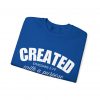 "Created With A Purpose" (Ephesians 2:10) Christian Faith Scripture Sweatshirt