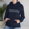520001432697131887_2048.jpeg "Walking by Faith Tripping Constantly" Christian Faith Hoodie