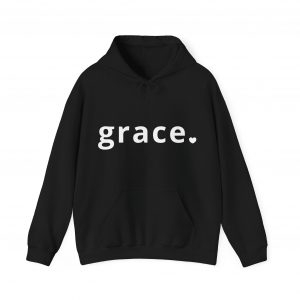 "Grace" Minimalist Inspirational Christian Faith Hoodie