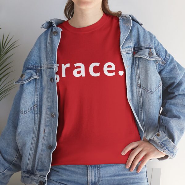 "Grace" Minimalist Inspirational Christian Faith T-Shirt (Heavy Cotton)
