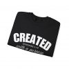 "Created With A Purpose" (Ephesians 2:10) Christian Faith Scripture Sweatshirt
