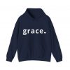 "Grace" Minimalist Inspirational Christian Faith Hoodie