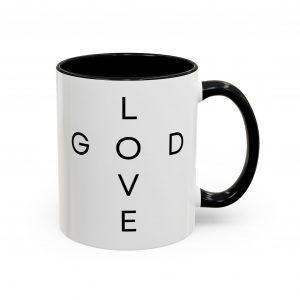 5638757138977102035_2048.jpeg "Love God/God Love" Minimal Christian Faith Cross Ceramic Mug