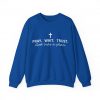 "Pray Wait Trust God Has a Plan" Christian Faith Sweatshirt
