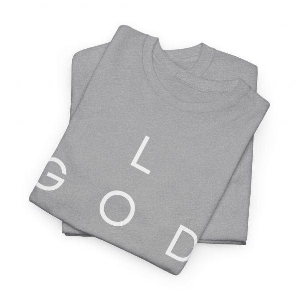 5993086839292907167_2048.jpeg "Love God/God Love" Minimal Christian Faith Cross T‑Shirt (Heavy Cotton)