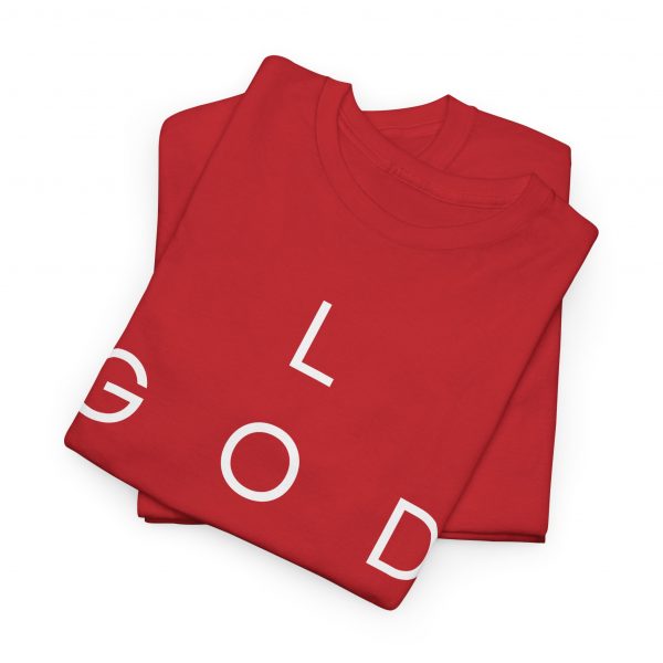 6093278630870158010_2048.jpeg "Love God/God Love" Minimal Christian Faith Cross T‑Shirt (Heavy Cotton)