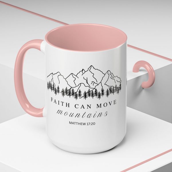 6106963467909974872_2048.jpeg "Faith Can Move Mountains" (Matthew 17:20) Accent Mug Christian Mountain Graphic